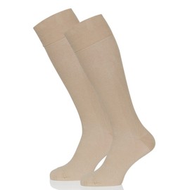 Safersox Premium Comfort Compression Stockings Class 1 for Men and Women - in Great Colours - for Days of Wear without Washing, beige