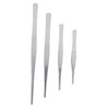 Gatuida 4pcs Stainless Steel Pin Bone Tweezers Long Manicure Tweezers
