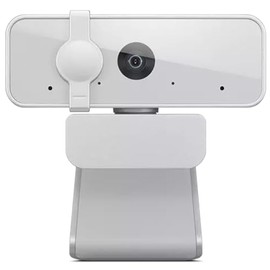Lenovo HD 1080p cámara web (300 FHD) - Cámara de monitor con ángulo amplio de 95°, rotación de 360° panorámica e inclinación, micrófonos duales, cámara de computadora conectable con obturador de privacidad para trabajo remoto, transmisión y juegos