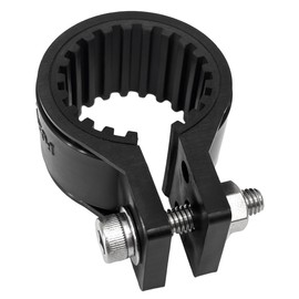 Kouei Kasei KFBS21B-3105 Anti-Vibration Resin Pipe Clamp, 1.1 inches (28 mm), Fixing Hardware, Erector Pipe, Lightweight, Rubber Included, DIY, Black