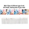 Taladro para uñas 30 piezas – Set profesional de brocas