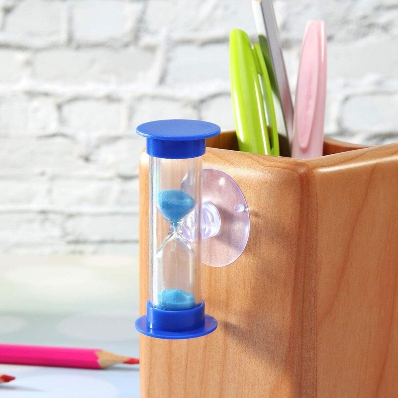 2Pcs Blue Toothbrush Timer for 2mins Sand Clock Timer 2