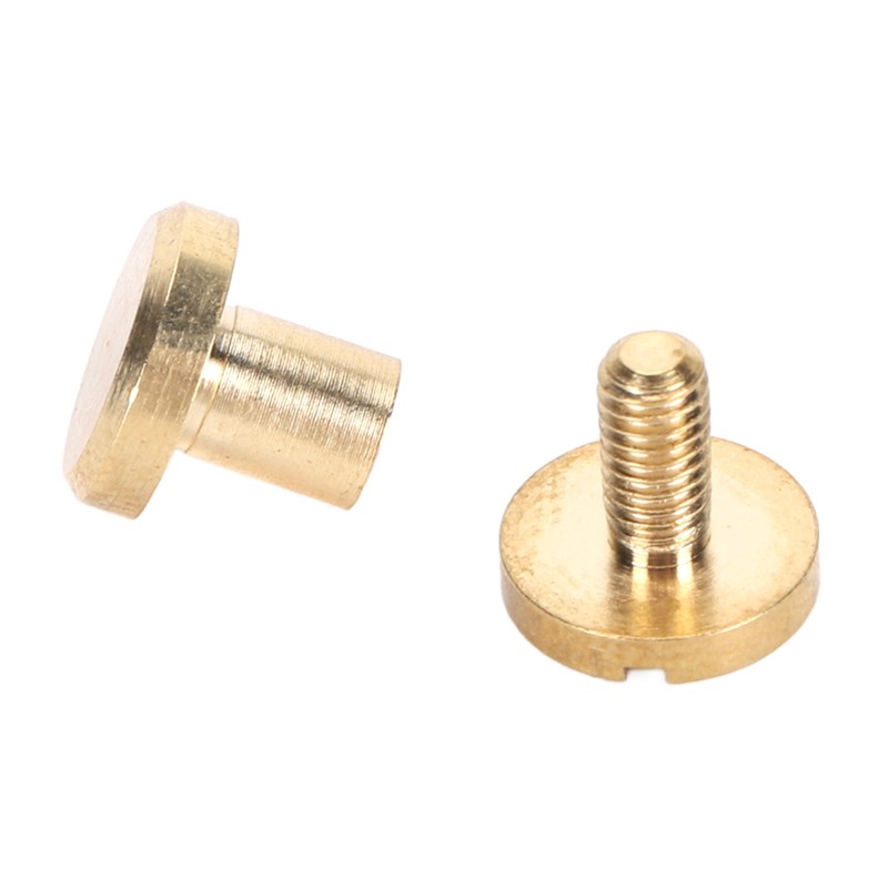 50Pcs Decorative Rivets 50Pcs Slot Flat Head Screws Brass Screw