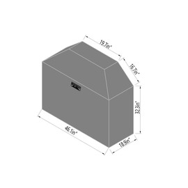 Monument Grills 98472 2-Burner Patio Grill Cover for Grill Model 14633, 14633B, Mesa200S, Mesa220, Mesa200B, Mesa200R, Mesa200G (Shelves Folded)