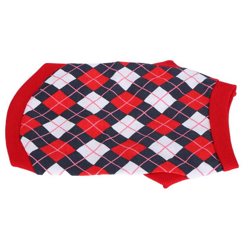 Pet Pig Spring Summer Sleeveless TShirt Pet Vest Sweatshirt Rhombus