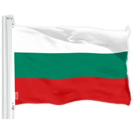 G128 Bulgaria Flag | 3x5 Ft | LiteWeave Pro Series Printed 150D Polyester | Country Flag, Indoor/Outdoor, Vibrant Colors, Brass Grommets, Thicker and More Durable Than 100D 75D Polyester