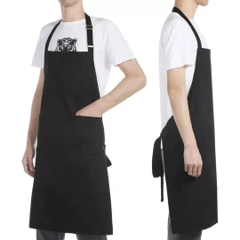 SANBREVE Mandil Delantal Para Chef Anti-agua Poliéster Algodón 2 Pcs