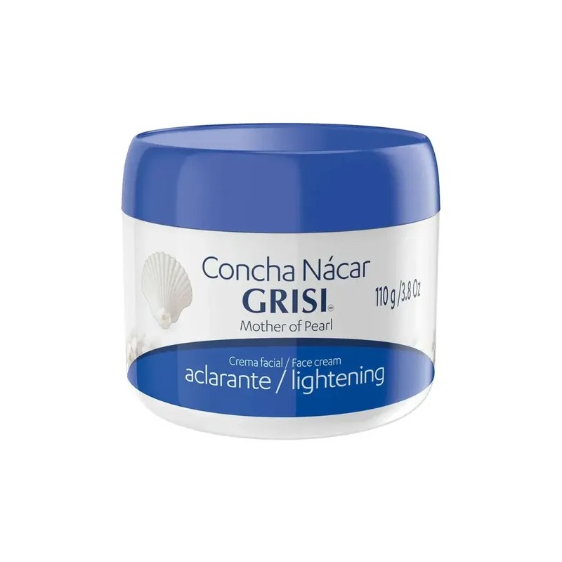 2 Cremas Faciales Concha Nácar Grisi 110g Aclarante De Piel