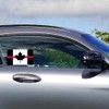 Canada Red Line Flag Sticker,5PCS Honoring Firefighter Fire Fighter Officer