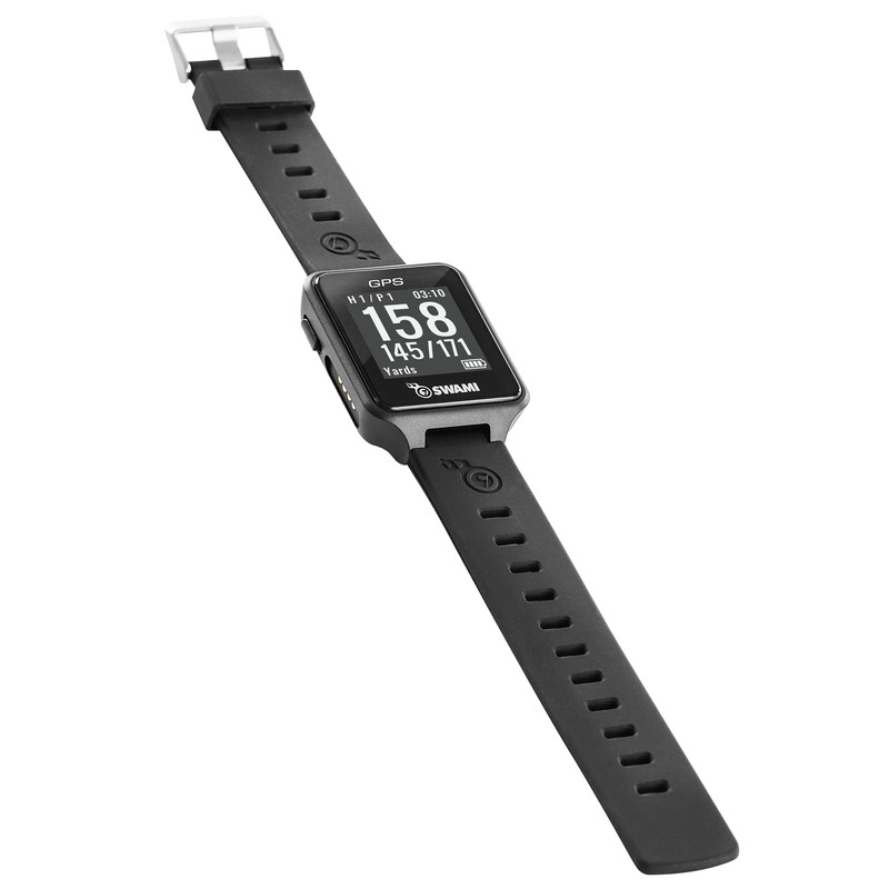 IZZO Golf Swami Golf GPS Watch, Black
