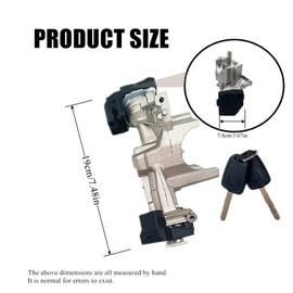 39730-T2A-A0 Ignition Lock Cylinder Switch with 2 Remote Key (Without chip) Compatible with Honda Accord 2013 2014 2015 2016 2017 2.0L 2.4L 3.5L,Replace 39730T2AA0