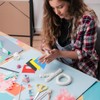 4 Pcs Paint Texture Tools, Plastic Paint Scraper Supplies Kit,