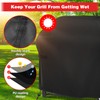 SPGOOD Barbecue Cover Weatherproof 420D Oxford Fabric Grill Cover Gas