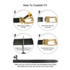 Tonywell Mens Leather Belt 30mm Wide Ratchet Belt with Automatic