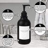 Ezebesta Soap Dispenser with Wall Mount 500 ml Black Pump