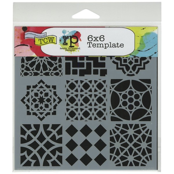 Crafters Workshop Template, 6 by 6-Inch, Moroccan Tile