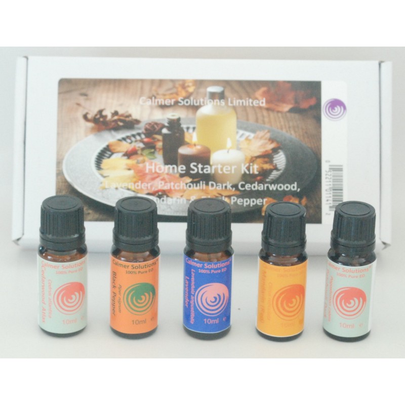 Aromatherapy "Home Starter Kit" 5 10ml Bottles