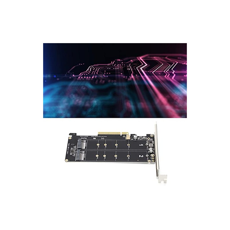 Adapter Card with 2 x 32Gbps Expansion Cards, Dual M.2