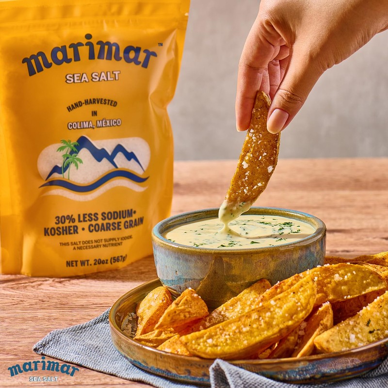 Marimar Sea Salt, Naturally Low Sodium, Coarse Grain, Kosher, 20oz