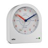 Braun Analogue Time Teacher Alarm Clock with Snooze Function, Continuous