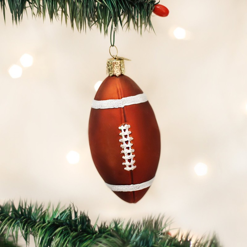 Old World Christmas 2020 Christmas Ornament Football Glass Blown Ornament