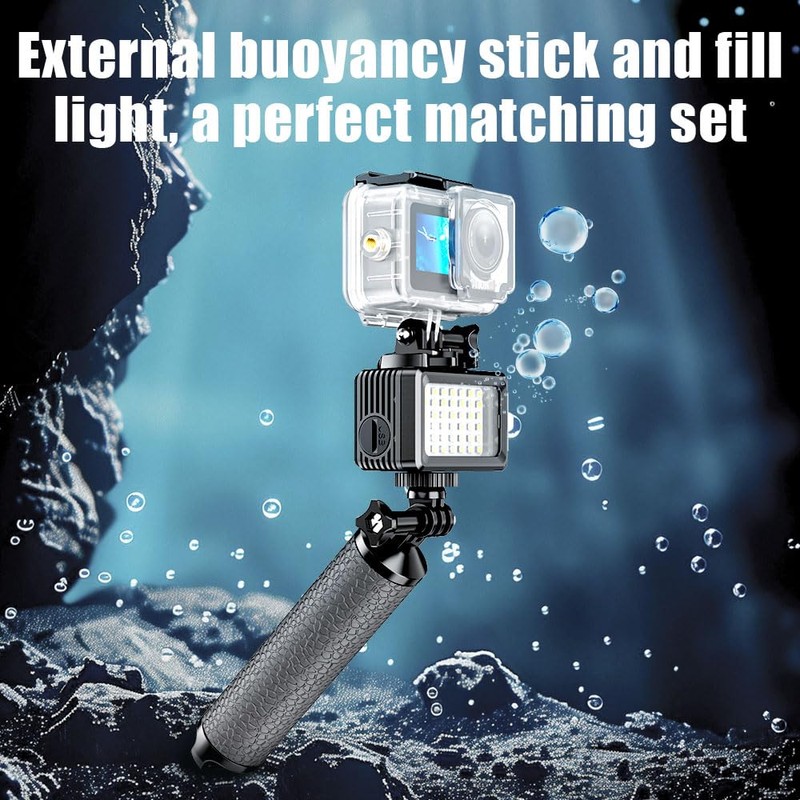 YaelHelens Waterproof Case for DJI Action 4/5/6, 60M Underwater Housing