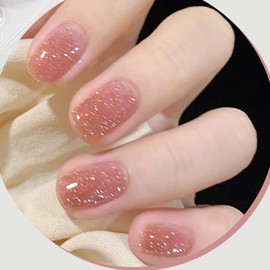 [YUANLIFE] Gel Nail Seal, Hand Use, Semi-Hardened Nail Seal, Hardening Type, Nail Seal, Gel Nail, Just Stick, French Gel Nail, Long Lasting, Odorless, Short Nails, Office Nails, Nail Pies, Easy,