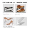 12 Pack Clear Shoe Slots Organizer - Adjustable Height 3.7''to
