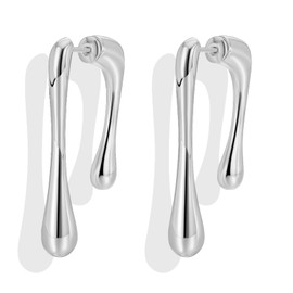 Gold Teardrop Earrings for Women Girls Simple Waterdrop Stud Earrings Gold Statement Dangle Drop Earrings Jewelry Gifts