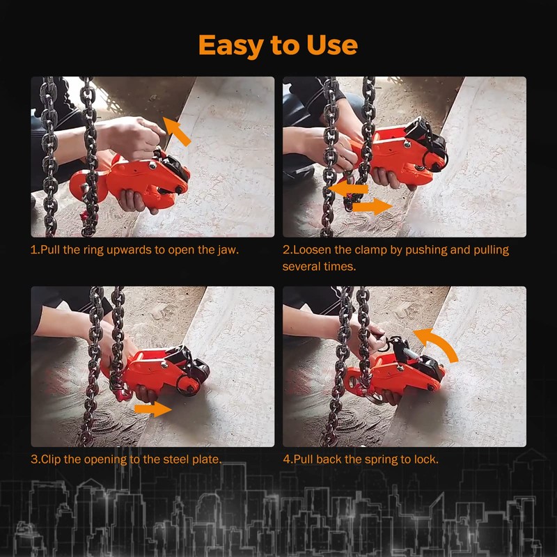 BEAMNOVA 2 Ton 4400 lbs Vertical Plate Lifting Clamp Sheet