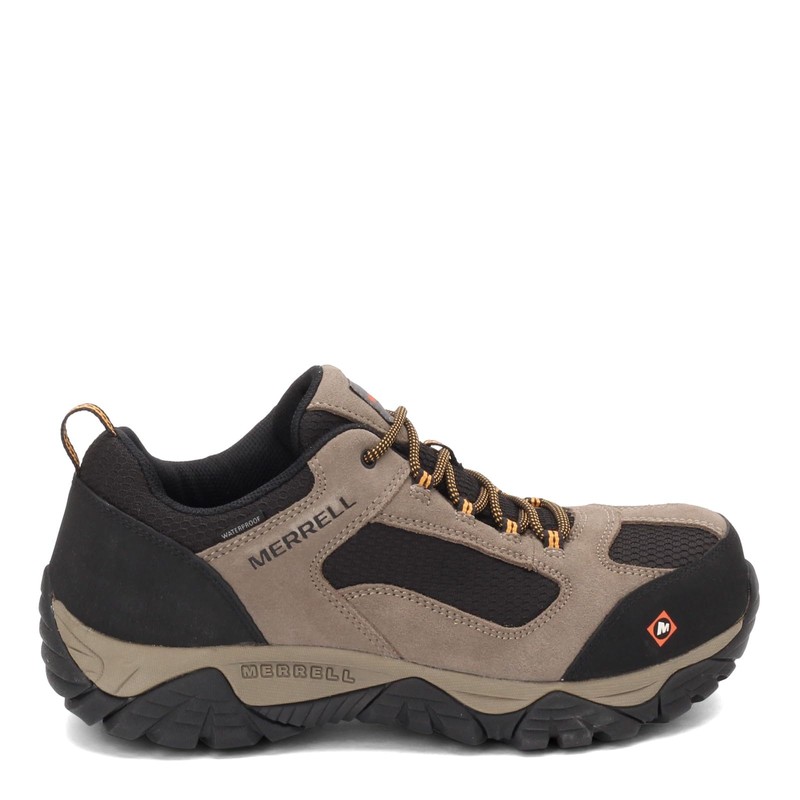 Merrell Men's Moab Onset Waterproof Comp Toe Walnut Work Shoes,