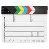 30x25CM Acrylic Movie Clapperboard Professional Director Action Clap Film Photography