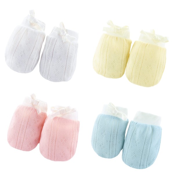 BEISIJIA 4 Pairs Baby Anti Scratch Mittens Newborn Toddler Mittens
