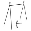 Hanging Rack Black Tripod Structure Folding Hanging Shelf with Storage