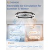 ZMISHIBO Ceiling Fans with Lights and Remote, 24 Inch Flush