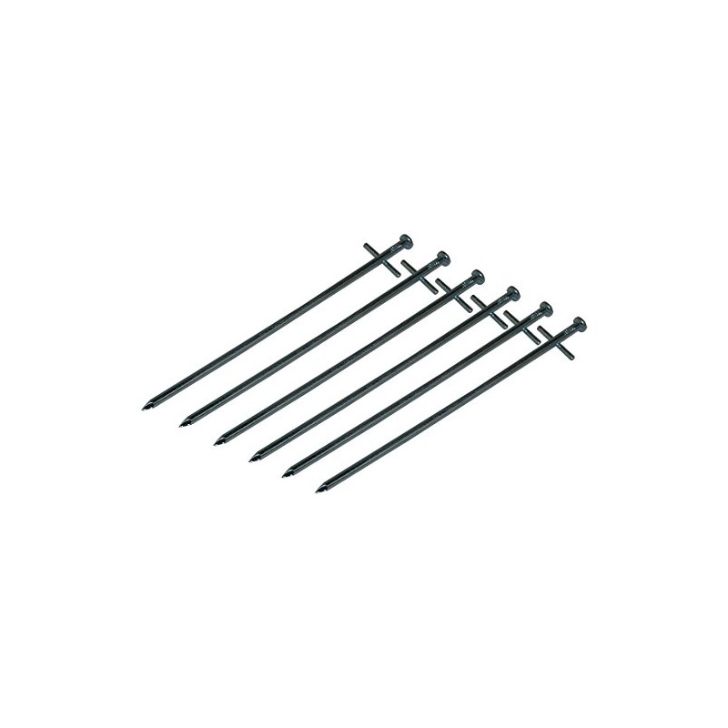 12 pcs Campiro® stell cross pegs 23cm x Ø 6mm