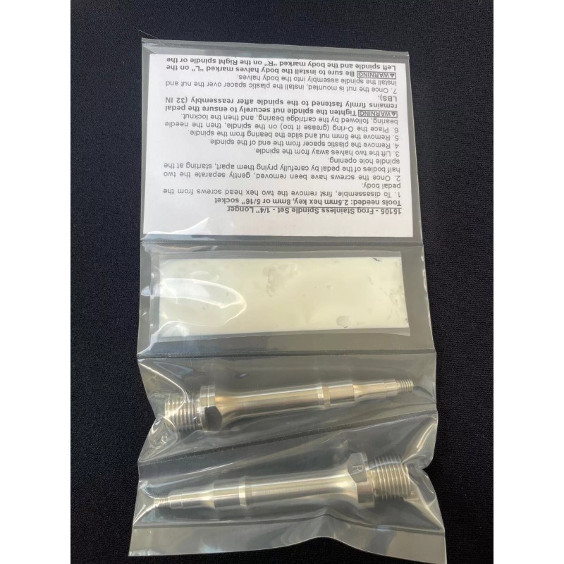 Speedplay Frog S/S spindle set, 1/4" longer, NEW