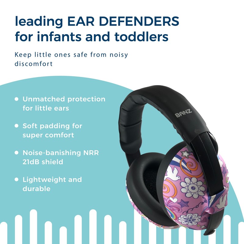 Banz Baby Earmuffs 0+, Peace, BA-Bzem043