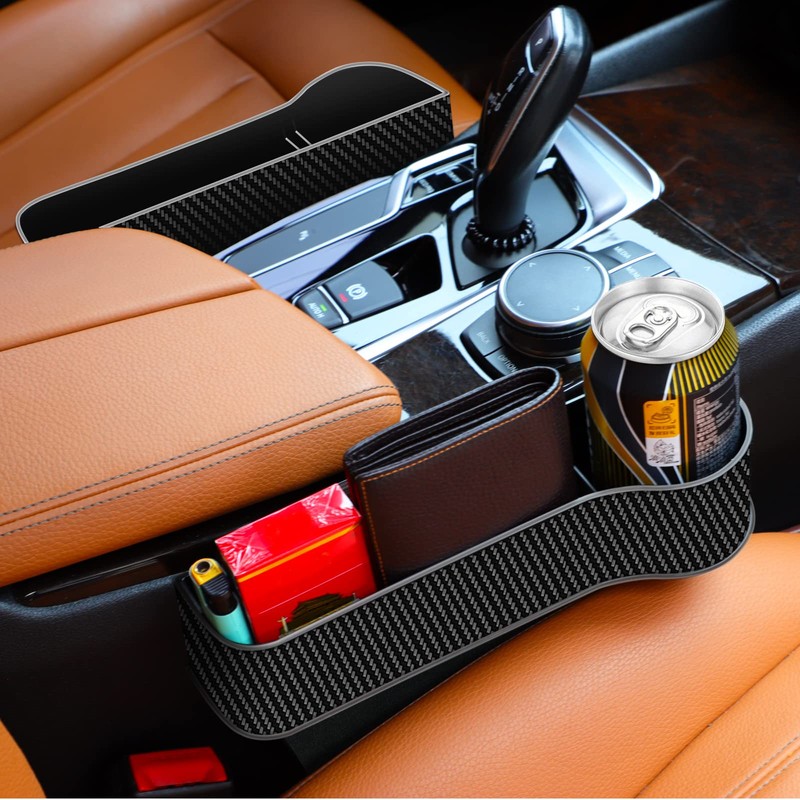 Car Seat Gap Filler Organizer, 2 Pack Multifunctional Auto Console