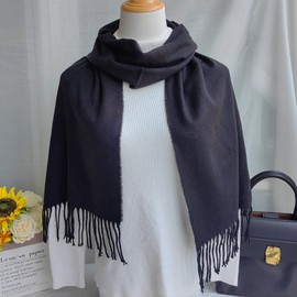 Ausekaly Scarf For Men Women Neck Scarf Plaid Winter Scarf Fall Softest Classic Warm White Camel