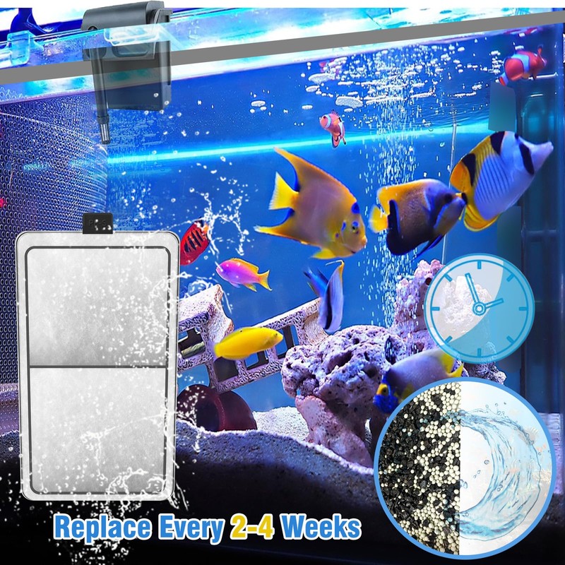 SAMANIJA 12-Pack Filter Cartridge Replacement for Top Fin PF-S Silenstream