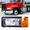 Left headlights for Mack,Replacement Headlamp with turn Signal Bulb Compatible