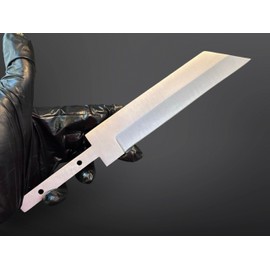 Jayger Handmade Carbon Steel Seax Blade Blank – Hidden Tang Blade for Knife Making | Heat Treated Viking Seax Knifes Blank | Forged Carbon Steel Blades for Custom Knife Handle Crafting