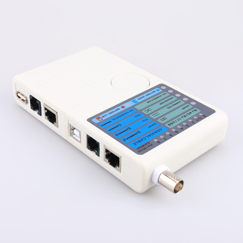 Multifunctiona Network Cable Tester 4in1 Remote USB BNC Rj11 Rj45