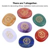 7 Pcs Rune Stones Set Different Color Smoother Yoga Stone