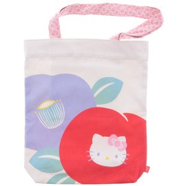 前田染工 五色帆布堂×ハローキティ 「KYOTO JAPAN」 トートバッグ A4 縦長 椿KT