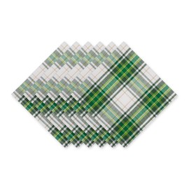 DII St. Patrick's Day Collection Table Napkin Set 20 x 20 St. Paddy Plaid 6-Piece