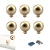 Zerniple Brass Color Handle Pull Solid Zinc Alloy Drawer Wardrobe