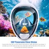 NARUTOO Full Face Snorkel Mask, 180°Panoramic View Double Floating Ball