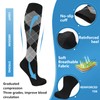 Compression Socks for Men Women 20-30 mmHg 6 Pairs Knee